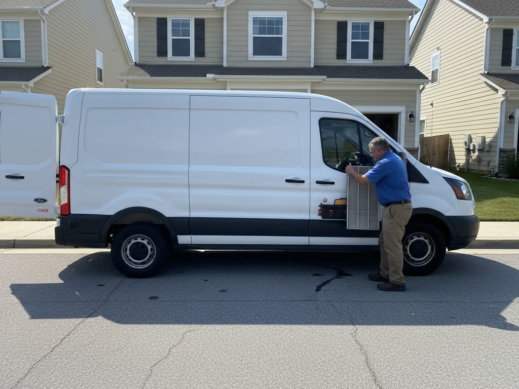 Legacy Air Duct Cleaning team on the job